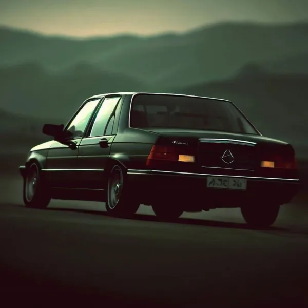 Mercedes W124 Wallpaper: Stylize Your Screen with Classic Elegance